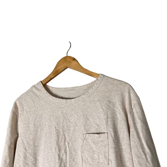 A522292 KOOLABURRA by UGG Essentials Cotton Long Sleeve Tee Oatmeal Heather XS - Picture 2 of 6